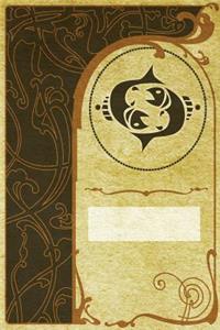 Monogram Pisces Notebook