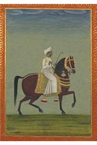 Carnet Ligné Prince Indien À Cheval, Miniature 18e