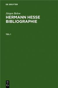 Hermann Hesse Bibliographie