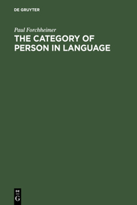 Category of Person in Language