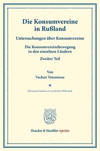 Die Konsumvereine in Russland