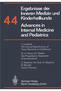 Ergebnisse Der Inneren Medizin Und Kinderheilkunde/Advances in Internal Medicine and Pediatrics