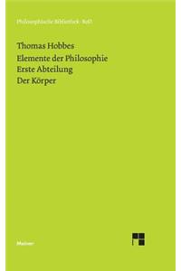 Elemente der Philosophie. Erste Abteilung