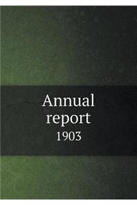 Annual report 1903