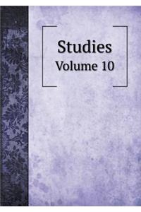 Studies Volume 10