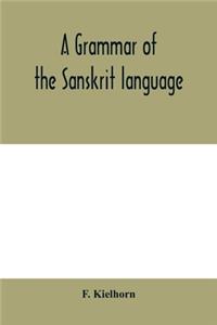 grammar of the Sanskrit language
