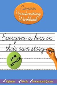 Cursive Handwriting Workbook for Adults