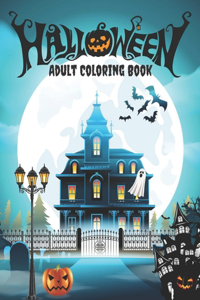 Halloween Adult Coloring Book