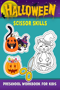 halloween scissor skills preschool Workbook book for kids