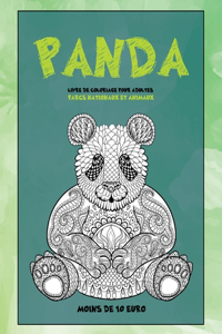 Livre de coloriage pour adultes - Moins de 10 euro - Parcs nationaux et animaux - Panda