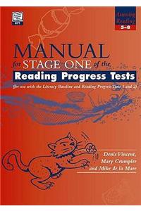 Reading Progress Tests, Stage One Manual