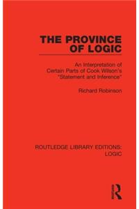 The Province of Logic