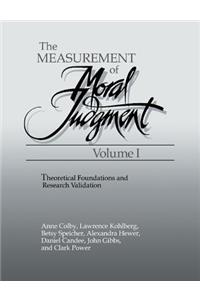 Measurement of Moral Judgment 2 Volume Set