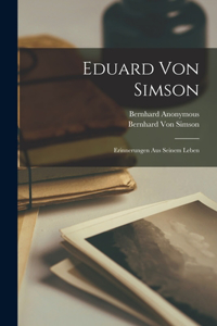 Eduard Von Simson