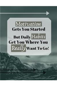 Motivation Gets You Started But Daily Habits Get You Where You Really Want To Go!