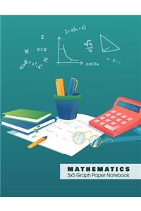 MATHEMATICS 5x5 Graph Paper Notebook