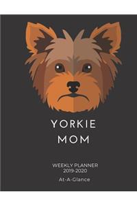 Yorkie Mom Weekly Planner 2019-2020 At-A-Glance