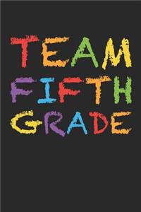 Back to School Notebook 'Team Fifth Grade' - Back To School Gift for Her and Him - 5th Grade Writing Journal