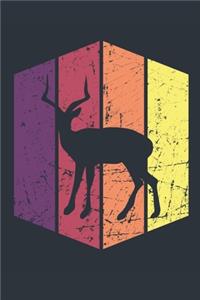 Vintage Deer Journal - Gift for Deer Lovers - Retro Deer Notebook - Deer Diary for Boys and Girls