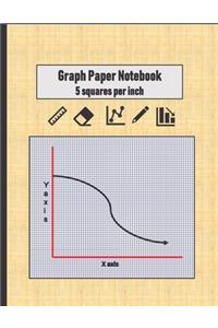 Graph Paper notebook 5 squares per inch