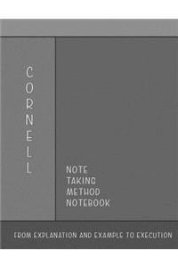 Cornell Note Taking Method Notebook