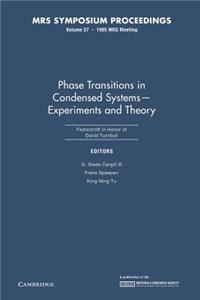Phase Transitions in Condensed Systems -- Experiments and Theory: Volume 57