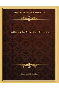Lotteries In American History