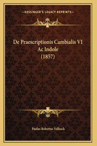 De Praescriptionis Cambialis VI Ac Indole (1857)