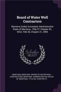 Board of Water Well Contractors