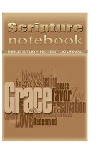 Scripture Note Book: Biblical Study Note Book