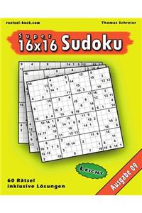 Leichte 16x16 Super-Sudoku Ausgabe 09