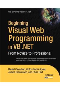 Beginning Visual Web Programming in VB .Net