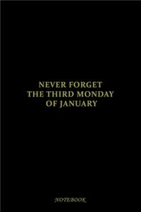 never forget the third Monday of January