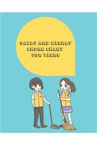 Daily And Weekly Chore Chart For Teens