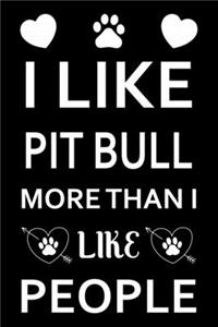 I Like Pit bull More Than I Like People