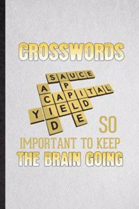 Crosswords So Important to Keep the Brain Going