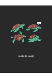 Cute Turtle Calendar 2020