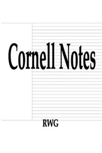 Cornell Notes: 50 Pages 8.5" X 11"