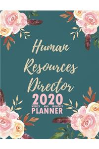 Human Resources Director 2020 Weekly and Monthly Planner