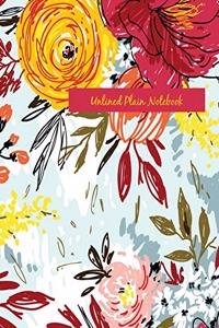 Unlined Plain Notebook