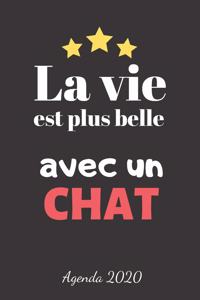 La vie est plus belle avec un chat Agenda 2020