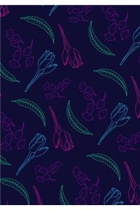 Blumen-Malbuch und Notizbuch für Erwachsene