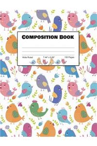 Composition Book Wide Ruled 7.44