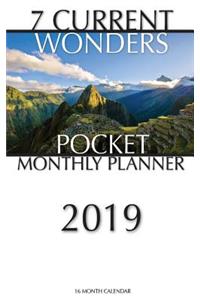 7 Current Wonders Pocket Monthly Planner 2019