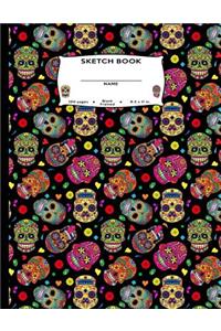 Sketch Book Name 100 pages Blank Framed 8.5 x 11 in.