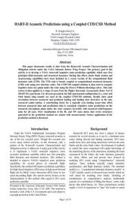 Hart-II Acoustic Predictions Using a Coupled Cfd/CSD Method