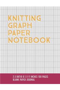 Knitting Graph Paper Notebook