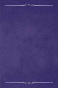 Purple 101 - Blank Notebook with Bars & Scrolls Borders