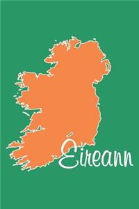 Eireann - National Colors 101 - Lined Notebook with Margins - 6X9