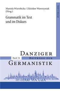 Grammatik Im Text Und Im Diskurs